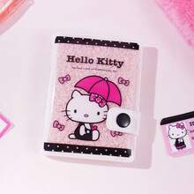Miniso Buku Catatan  dengan Sampul Plush dan Kancing Jepret, 72K 80 Halaman, Buku Catatan Saku, Jurnal Harian untuk Kelas & Perjalanan, Kertas PVC Kain Plush (1 Buah) - Beraneka warna - View 7