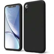 原裝液態矽膠手機殼，適用於 iPhone XR XS 7 8 17 16 15 14 13 12 Mini 11 Pro Max 15 Plus 17e，防震保護後蓋 - 黑色 - 查看 3
