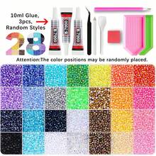 28/40/32/24/15 Colors Resin Rhinestones, Colorful Resin Flat-Back Rhinestone Set With DIY Accessories, Suitable For DIY Diamond Painting, Water Cup Rhinestone Decoration And Other Handmade Crafting Scenarios - DIY Rhinestones - View 7