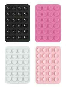 1/4/5/10/20pcs Silicone Adhesive Phone Stand, Non-Slip Phone Case Holder, Hands-Free Selfie Video Stand, Multi-Function Phone Accessory, Compatible With All Phone Models - A - View 34