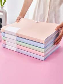 30-Pocket Snap-Closure A4 Clear View Binder, Large Capacity Document Organizer, Multi-Function File Folder, Office Supplies, Exam Paper Storage Bag, Contract Organizer - Single Piece - View 9