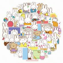 1set/50pcs 2026 Hot Miffy Stickers, Suitable For Anime Enthusiasts, Male And Female Sticker Collectors, Suitable For Phone Cases, Decorative Notebooks, Anime Conventions, Birthday Parties, Back To School, And Holiday Gift Prizes.Random Style - Multicolor - View 1