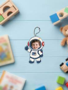 1pc Custom Baby Photo Cartoon Keychain,Multiple Costume Cutout Keyring,Personalized Family Keepsake,Baby Shower Gift For Mom Grandma,New Parent Gift - Multicolor - View 13