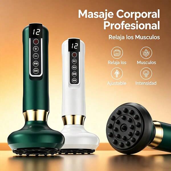 Este masajeador portátil cuenta con puerto USB y una ventosa grande, lo que lo hace ideal para masajear el abdomen, la espalda y las piernas. Es perfecto para usar en casa o como regalo para amigos y familiares.