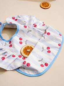 1pc Toddler PU Feeding Bib Easy To Clean Toddler Wearable Apron - Multicolor - View 5