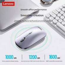 Lenovo M31 Wireless Mouse, Lightweight & Portable, Office Computer Laptop Mouse, Silent Buttons - View 3
