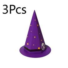 1 Stück/3 Stücke Zaubererhut Süßigkeitenbox Hexenspitzenhut Süßigkeitenbox Party Desserttisch Dekoration Kleine Geschenkbox Halloween Süßigkeiten Aufbewahrungsbox Zaubererhut-förmige Box Halloween Party Souvenir Verpackungsbox - Spitzhut - Übersicht 12
