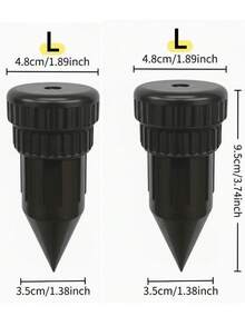 2件裝逼真灑水器造型鑰匙隱藏盒，戶外草坪花園防水秘密鑰匙收納盒，易插入地面的備用家鑰匙藏匿盒，適用庭院景觀 - A - 查看 10