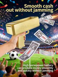 Premium Money Gun For Parties And Entertainment Venues, Novelty Cash Cannon, Money Launcher, Money Shooter (Battery-Free Model) - Multicolor - View 4