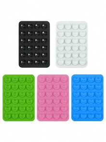 1/4/5/10/20pcs Silicone Adhesive Phone Stand, Non-Slip Phone Case Holder, Hands-Free Selfie Video Stand, Multi-Function Phone Accessory, Compatible With All Phone Models - A - View 43