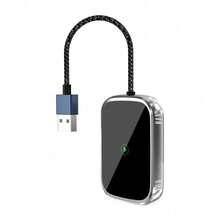 Adaptador CarPlay con cable a inalámbrico, convertidor inalámbrico Android Auto y Apple CarPlay, receptor de conexión USB para automóvil plug-and-play, compatible con vehículos con CarPlay con cable de fábrica - A - Ver 10