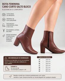 Women's Ankle Boot With Pointed Toe, Low Chunky Heel, And Zipper - Rust Brown - View 2