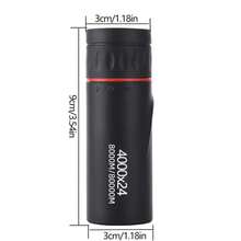 1pc 4000*24 Ultra Clear Long Distance Monocular Telescope, Compact Non-Slip Handheld Body, Lightweight Wear-Resistant And Drop-Proof; Suitable For Outdoor Hiking, Mountain Forest Exploration, Sports Events, Theater Performances, Suburban Sightseeing, Travel Scenic Viewing, High Magnification Clear Imaging, Unisex Portable Viewing Monocular - Black - View 3