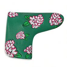 1 buah Sarung Kepala Putter Blade Bordir Bunga Sakura Hijau, Pelindung Putter Golf Pola Bunga dengan Lapisan Lembut, Cocok untuk Putter Blade - MultiWarna - View 7
