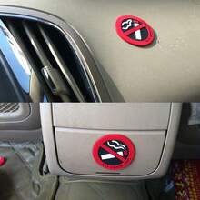 No Smoking Warning Sticker For Car, Eye-Catching And Clear Design, Waterproof And Wear-Resistant, Easy Installation With No Residue, Universal Fit For All Vehicles - No Smoking 3D Decorative Stickers - View 9