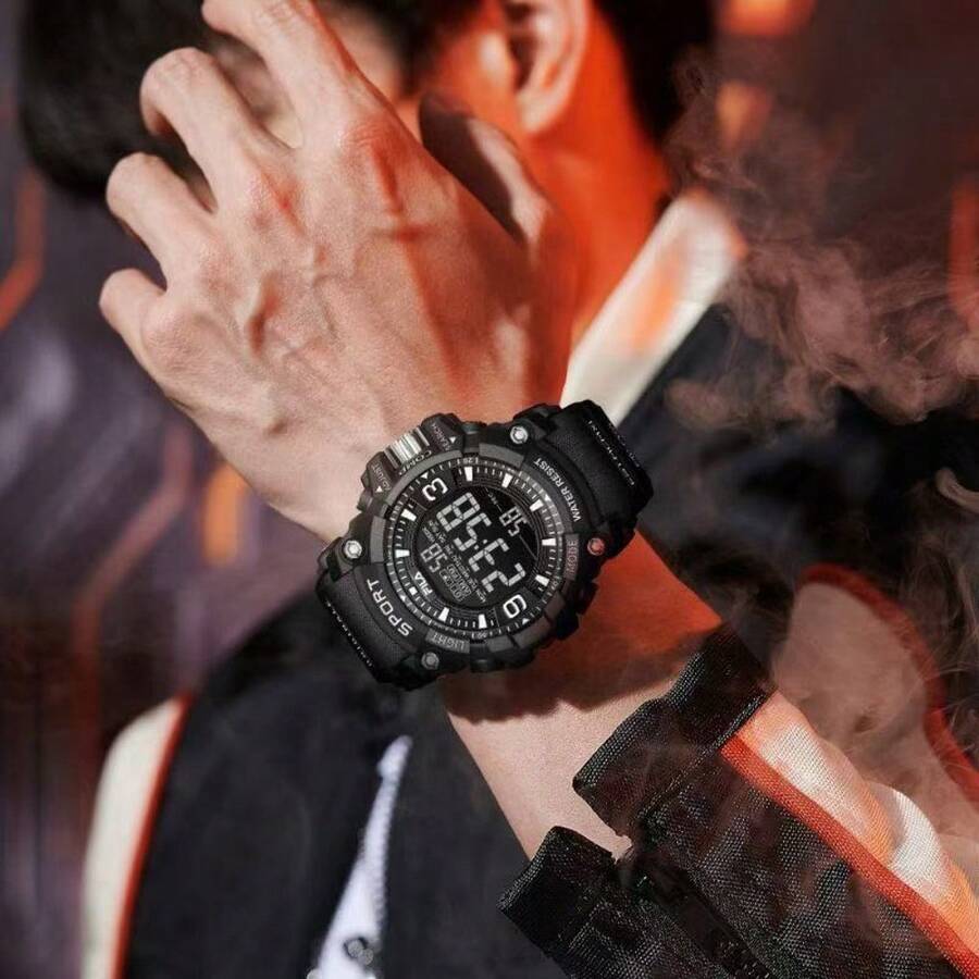 Jam Tangan Digital Multi Fungsi Tahan Air FILA FL6564 untuk Pria, Cocok untuk Aktivitas Luar Ruangan, Mendaki, Bercahaya, Pelajar, dan Olahraga. - Satu-Ukuran - View 1