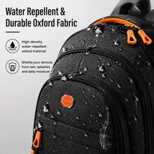 Backpack Men's Business Backpack, Large Capacity Men's And Women's Backpack, Travel Laptop Bag, Durable Hardware, And Comfortable Handheld Design. - Multicolor - View 5