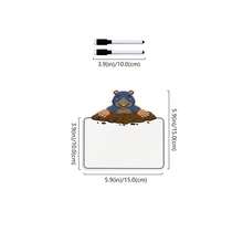 Quixorblex 10/20Pcs Reusable Double Sided Blank Dry Erase Flashcards With Markers, Cute Groundhog Laminated Writing Cards, Classroom Learning Teaching Aid, Teacher Supplies For Home Back To Class - Multicolor - View 4