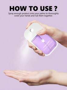 Portable Hand Sanitizer, Suitable For Travel, Outdoor Activities And Office Use, With Clip For Attaching To Bags - Multicolor - View 4