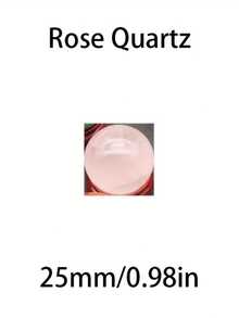 Bộ quả cầu pha lê 25mm, Thạch anh tím/Thạch anh hồng/Thạch anh trong suốt - bóng 25mm - Xem 10