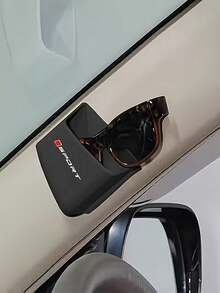 2pcs Car Sun Visor Storage Box, Multi-Function Universal Car Fashion Glasses Holder, Portable Car Card Tissue Coin Organizer Box, Self-Adhesive Car Interior Storage Decorative Accessory, Suitable For All Car Models - Multifunctional - View 5