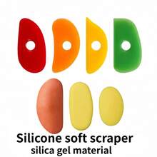 1/3/4/7/10Pcs Pottery Clay Silicone Scrapers, Soft Rubber Smoothing & Shaping Tools For Pottery Wheel Sculpting, Multi-Style Clay Modelling Tools - Multicolor - View 2