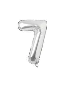 1pc 32 Inch Large Silver Number Foil Balloon, Suitable For Birthday Party Decoration, First Birthday Scene Arrangement, Atmosphere Background Decoration, Anniversary Decoration, Wedding Decoration, Valentine's Day, Mother's Day, Christmas Decoration, Indoor And Outdoor Decoration, Home Decoration, Room Decoration, Graduation Ceremony Decoration - Silver - View 15