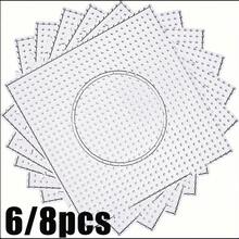 6/8pcs Large Transparent Perler Beads Board - DIY Craft Supplies - Plastic Material - Perfect For Jewelry Making And Handmade Projects - Large Transparent 2.6mm Fused Bead Plate - View 2