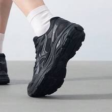 Mizuno New LG 10S Mesh Breathable Sports Shoes, Retro Lightweight Running Shoes For Men And Women - Black - View 5