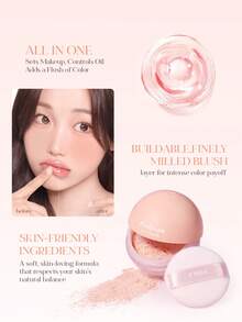 ETUDE Air Mousse 慕斯腮紅 | 柔觸絲絨腮紅 | 輕盈慕斯配方，打造自然無瑕光澤 | 塗抹順滑、不結塊、易暈染 | 持久自然玫瑰色 #KBeauty - #Bubble Lavender - 查看 5
