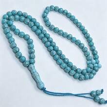2D Flat, 99-Star And Moon Bead Rosary For Prayer, Arabic Bracelet Rosary,Middle Eastern Rosary,Holiday Gift - Stars and Moon - View 13