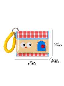 Personalized Card Holder Wallet With Name, Custom Mini Coin Purse, Cute ID Card Case Keychain Wallet For Women Girls Gift - Multicolor - View 7