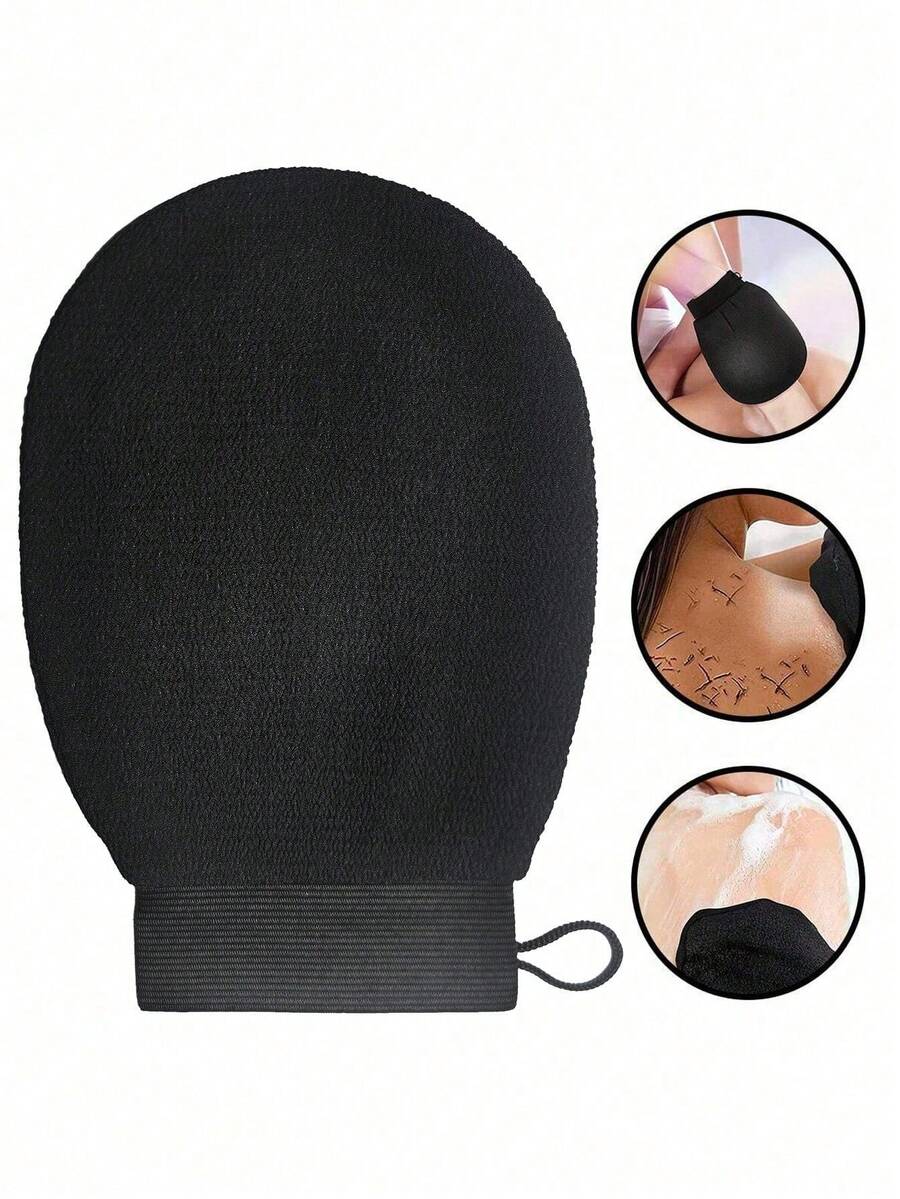 2/1pc Body Exfoliating Gloves, Double-Sided Body Cleansing Towel, Suitable For SPA, Massage And Body Exfoliation, Can Remove Dead Skin, Includes Multi-Color Deep Cleansing Bath Towel - Multiple Styles - View 1