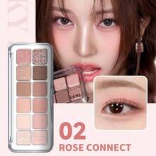 CLIO Pro Air 眼影盤 #02 Rose Encounter 1 盤 7.2g，柔和玫瑰粉棕色啞光珠光閃粉全能眼影盤，輕盈不易掉粉持久，適合所有膚色日常約會妝容 - 02 玫瑰邂逅 - 查看 7