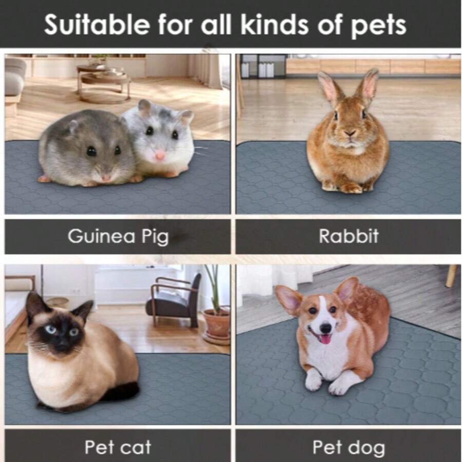 Washable Reusable Pet Dog Mat, Non-Slip Large Dog Pad, Absorbent Leak-Proof Training Pad, Suitable For Pet Cages, Fences, Pet Beds, Sofas - Khaki - View 1