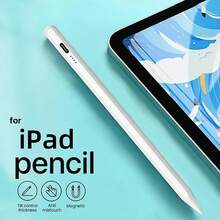 觸控筆，傾斜感應與防誤觸，超低延遲鉛筆，兼容 iPad 9代/10代，10/9/8/7/6代快速充電觸控筆，兼容 iPad Air 5/4/3，Pro 11/12.9 (2018-2024)，Mini 5/6，升級版 9代/10代觸控筆，具備防誤觸與傾斜功能 - 白色 - 查看 11