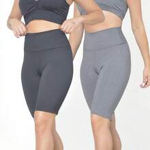 Plus Size Shorts - 2 Black - View 2