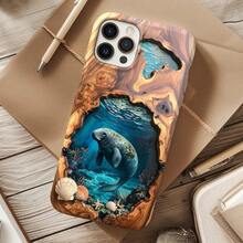 Manatee Design Phone Case, Ocean-Themed Case For IPhone Galaxy Pixel. - 圖片1Pcs - 查看 5