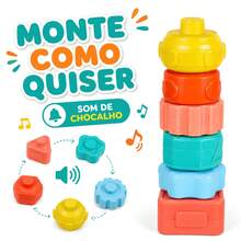 Sensory Educational Cube Kit For Babies Geometric Shapes Castela - Multicolor - Ver 5