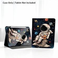 太空人星星星空行星圖案 1件翻蓋平板保護殼 附筆槽，相容 Honor 8/9/10/X8/X8A/X9/X8Pro/X9Pro/X9A/Matepad Pro/Matepad SE 11/Matepad 11、Apple 10th Gen/11 2025 (A16) 及 A9 等熱門機型 - 款式5 - 查看 8