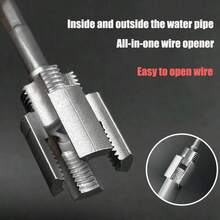 1件裝 PPR/PVC 水管攻牙器 20MM/25MM 內螺紋外螺紋一體式攻絲模具 水管開孔工具 - A - 查看 1