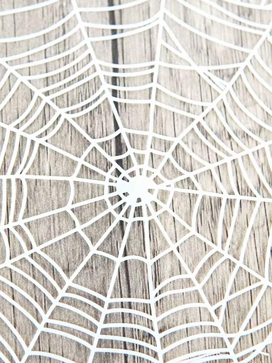 Halloween Spider Web Decoration Template, 3D Art Style, Suitable For Halloween, Trick Or Treat Events, Scary Party Decor, Halloween Scene Setup, Yard Decoration, Haunted House Decor, Home Decor, Garden Decor, Wall Decor, Fence Decoration - One Size Fits All - View 1