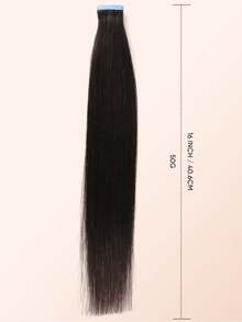 Jessie's Wig 20片/包 50g 膠帶式接髮 真人髮絲 絲滑直髮 自然黑 自然外觀 高品質 膠帶接髮 2# - S2 - 查看 5