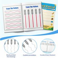 Pencil Control Tracing Workbook For Kids(5.51*8.27in), English Edition, Curve, Connect, And Line Tracing Practice For Pre-Writing And Handwriting Readiness Back To School - Curve & Connect Tracing - View 2