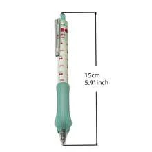 4pcs Japanese Style Matcha Cherry Retractable Gel Pens, Fresh Healing Style, 0.5mm Black Smooth Ink, Quick-Drying Ink, Soft Rubber Grip, Comfortable For Student Classroom Notes And Homework Writing Stationery - Sets - View 5
