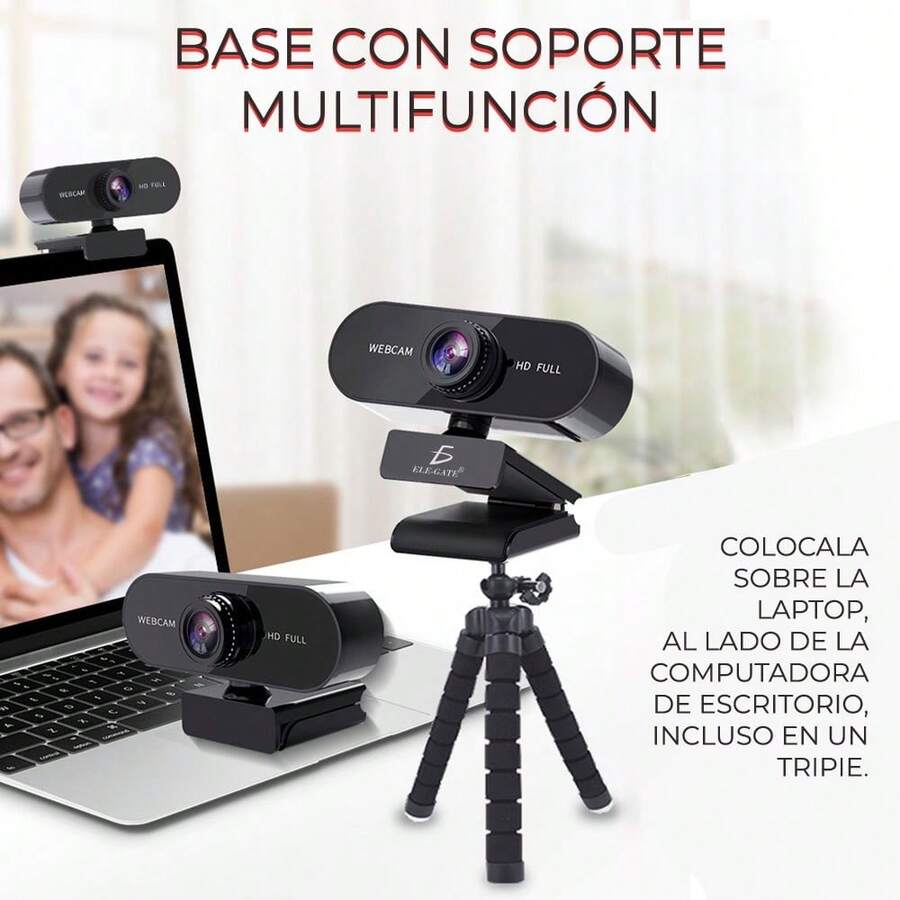 Webcam Usb Para Computadora 1080P HD Con Micrófono - A - Ver 1