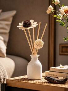 Flameless Home Fragrance Diffuser Gift Set (Essential Oil + Diffuser Sticks + Artificial Flowers), Lavender, Jasmine, Lily Scents, Long-Lasting Fragrance, Elegant, Keeps Fresh Aroma, Suitable For Office, Bedroom, Bathroom, Closet Decoration, Aromatherapy Stress Relief, Perfect For Christmas, Valentine's Day, Wedding, Hotel, Birthday, Graduation, Housewarming. Suitable For Women, Girlfriend, Best Friend. - Multiple Fragrances - View 7