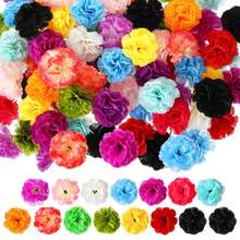 6/24pcs Mini Artificial Silk Carnation Flower Heads, 2 Inch Small Faux Carnation DIY Handmade Wedding Party Home Baby Shower Wedding Car Halloween Decoration (Fresh Color) - Carnation Flower Head - View 2