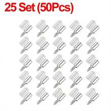 100/10PCS Self Tapping Screw Layer Plate Holder Wardrobe Septum Brackets Fixed Screw Shelf Support Pegs With Non-Slip Sleeve - One-piece Self-tapping Screw - View 12