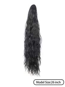 Extensión de Coleta Ondulada Multicolor de 24 Pulgadas, Cabello Sintético Resistente al Calor para Mujeres, Aspecto Natural, Adecuado para Uso Diario y Peinado, Accesorio para el Cabello - Multicolor - Ver 5